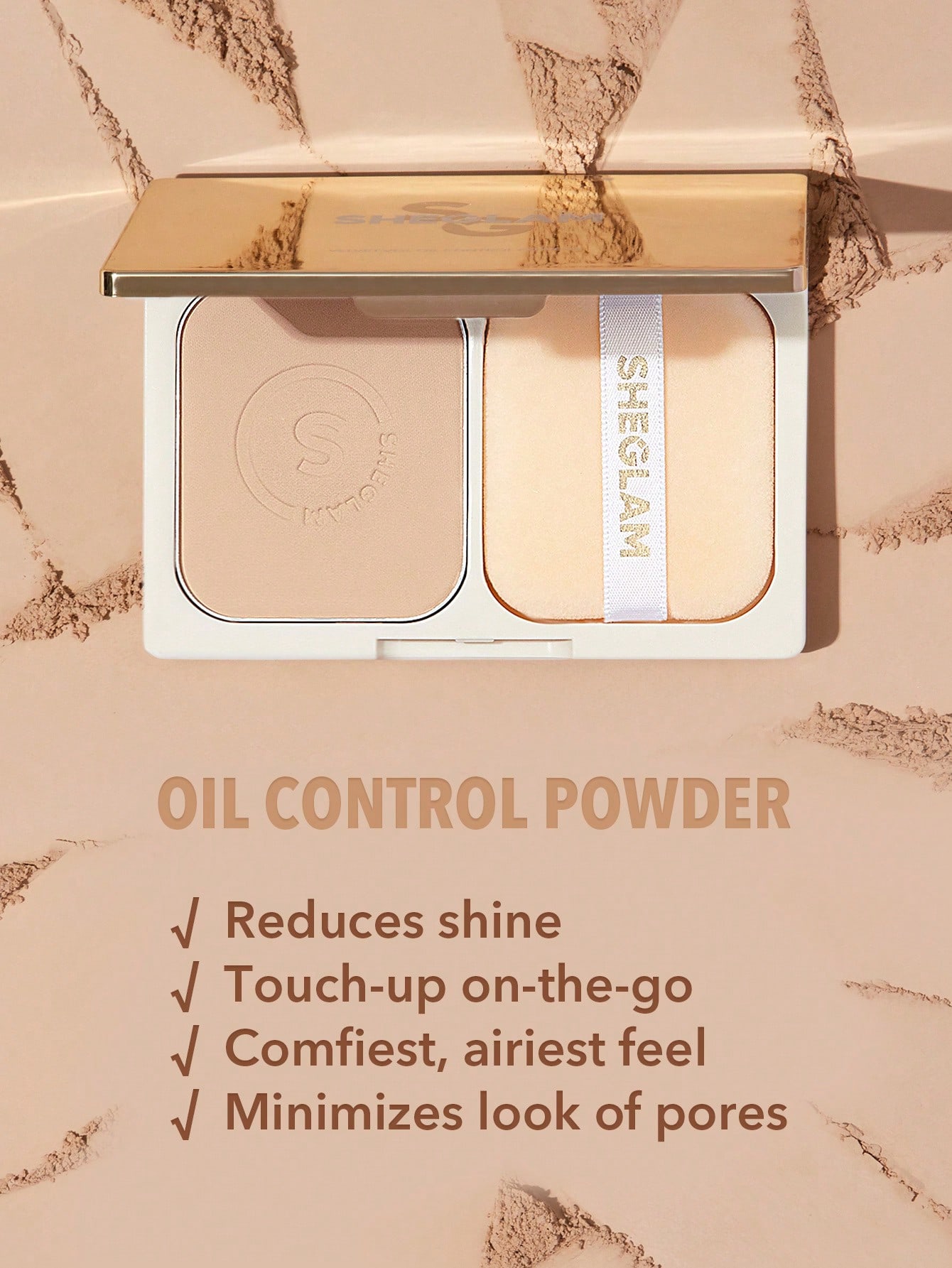 Sheglam Velvet Veil Oil Control Powder-Warm Sand
