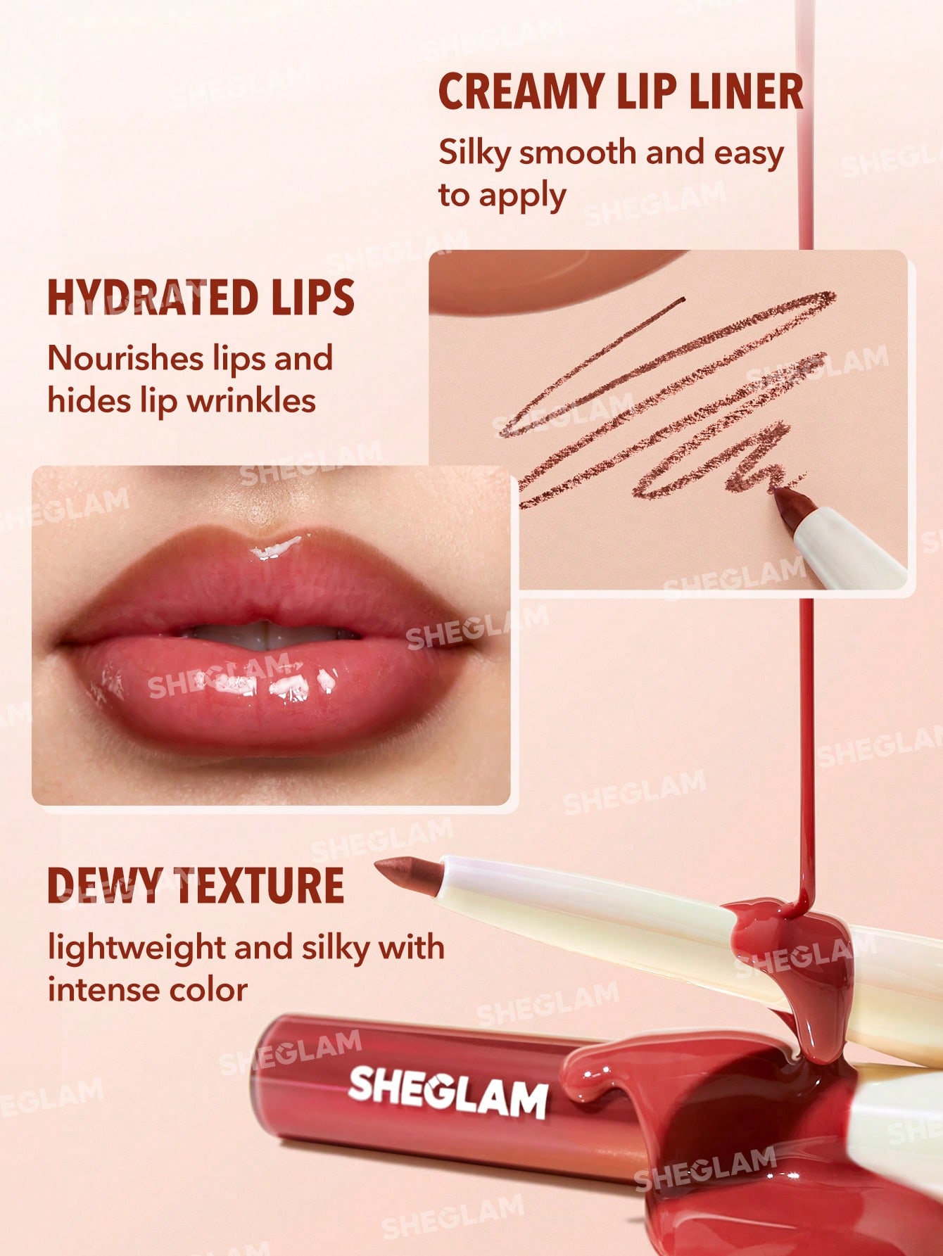 Sheglam Lip Rules Liner & Gloss Pen-Case X Case - Image 2